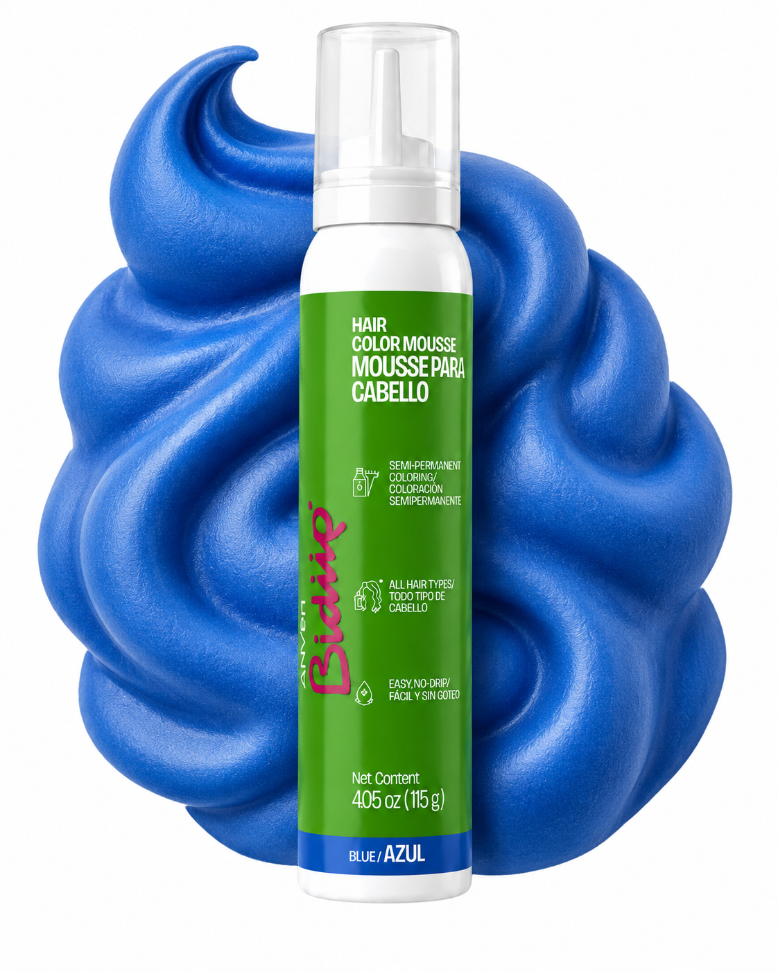 ANVEN BIDIIP COLOR MOUSSE AZUL 115 ML