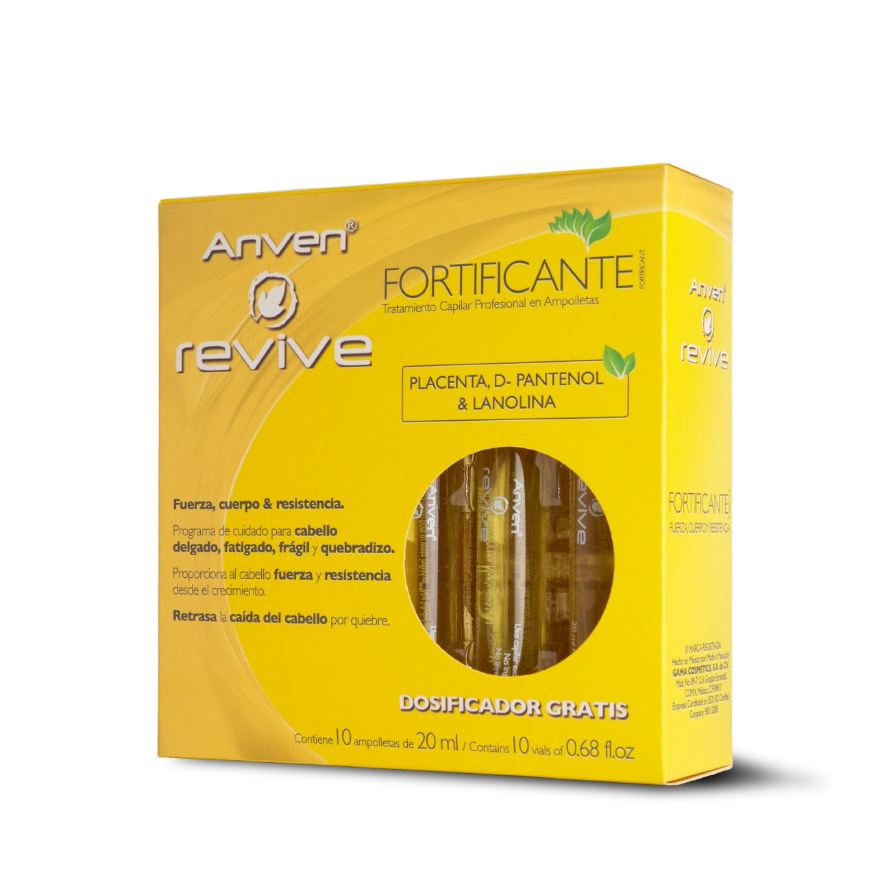 REVIVE FORTIFICANTE TRATAMIENTO CAPILAR EN AMPOLLETAS Est.c/10